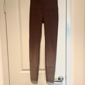 Maroon High-Waisted Leggings